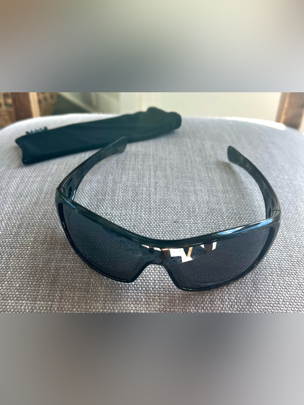 Rare Vintage Oakley Antix 03-701 Black Tortoise Black Iridium Sunglasses